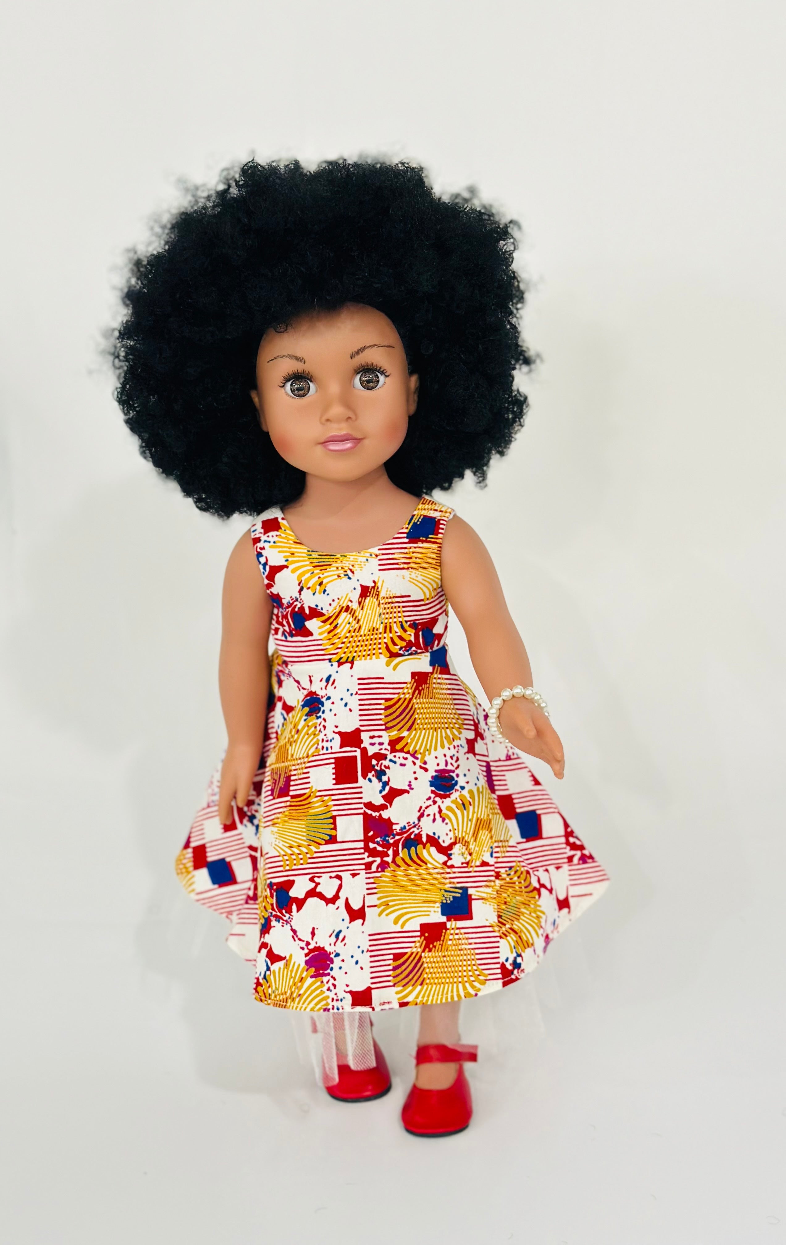 Black | African American Dolls, 18-inch Black Doll, Ages 3 and up (Light Skin)