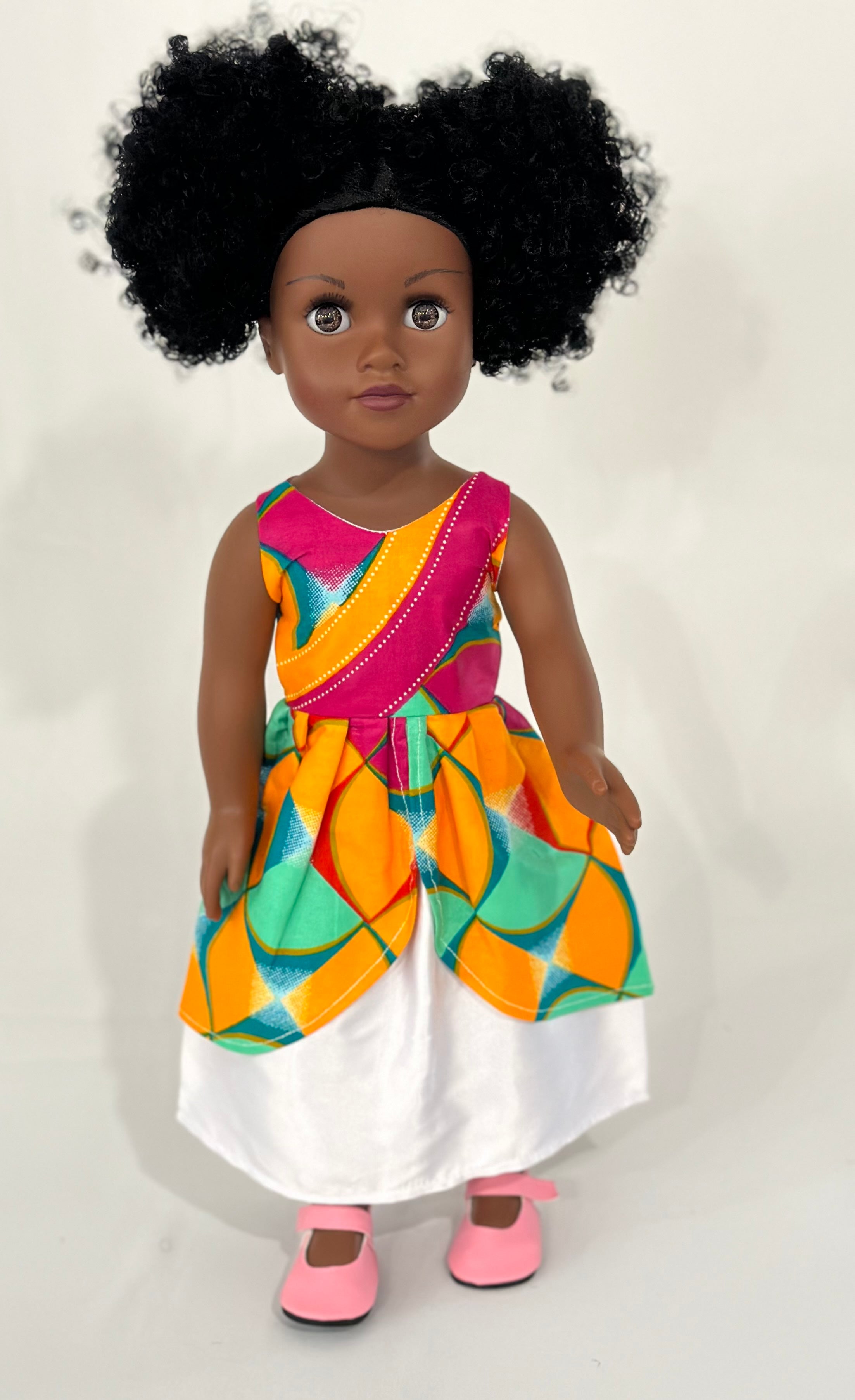 Black | African American Dolls, 18-inch Black Doll, Ages 3 and up (Dark Skin)